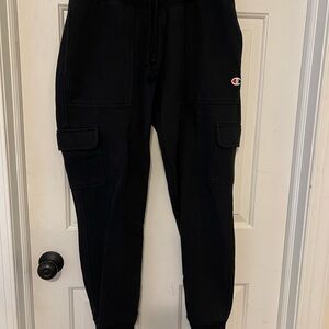 Champion Kids Black Cargo Sweatpants